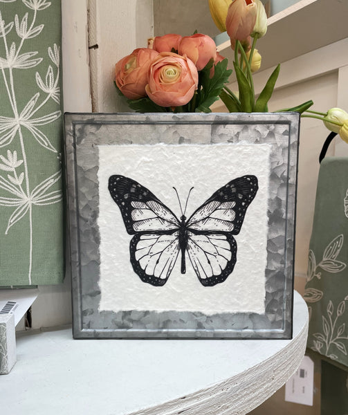 Metal Butterfly Print