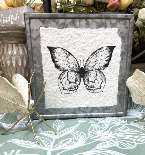 Metal Butterfly Print