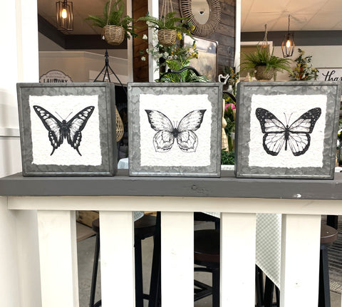 Metal Butterfly Print