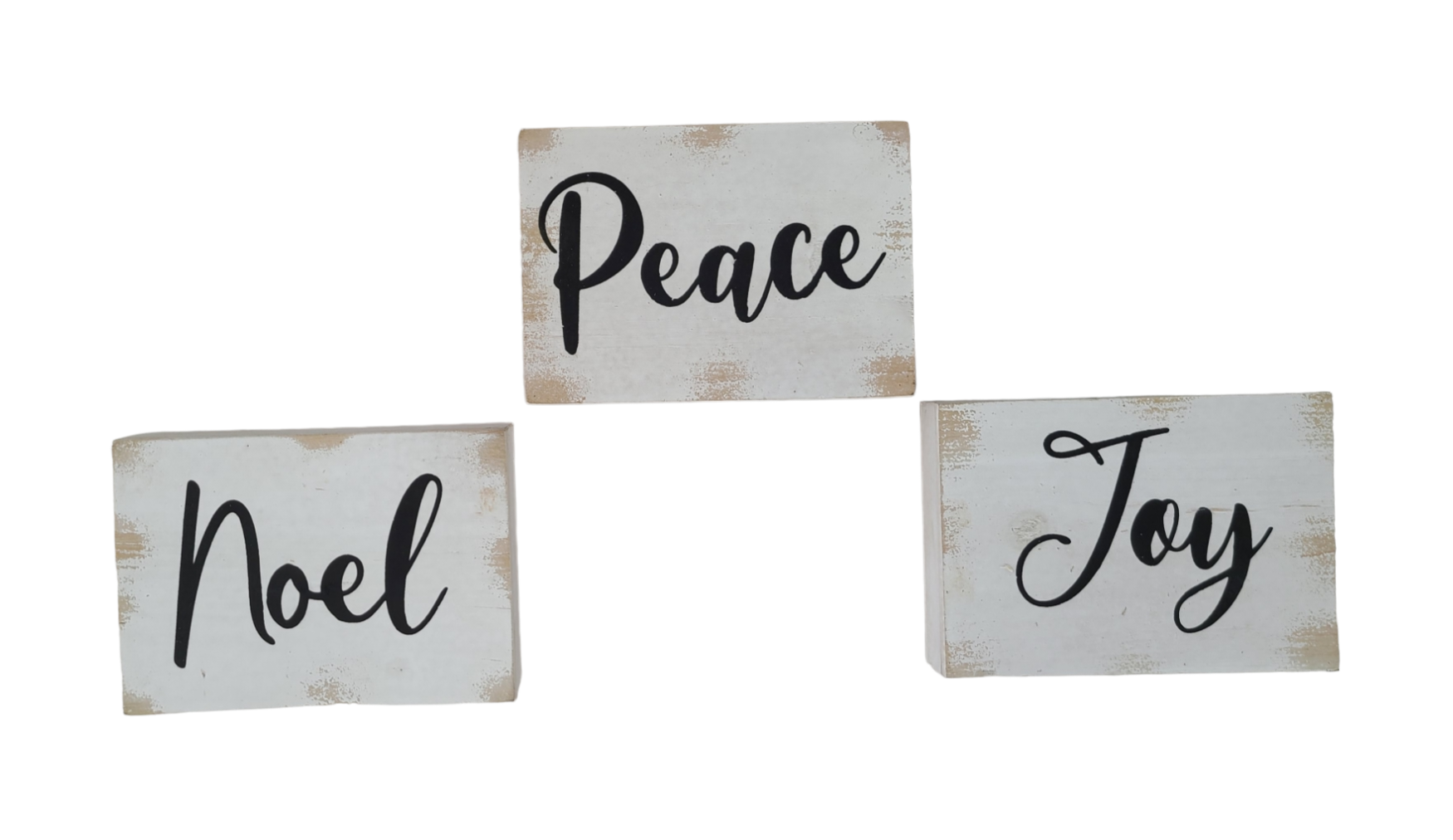 Black & White Christmas Block Sign (3 styles)