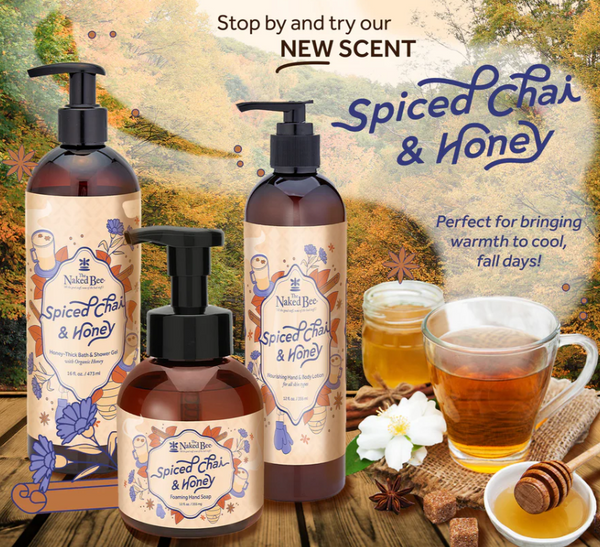 Naked Bee Bath & Shower Gel -Spiced Chai