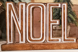 Wooden Christmas Message