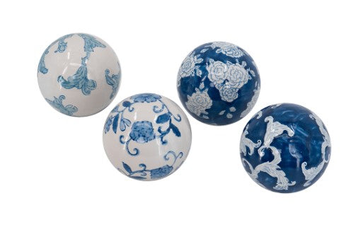 Decorative Blue/White Orbs