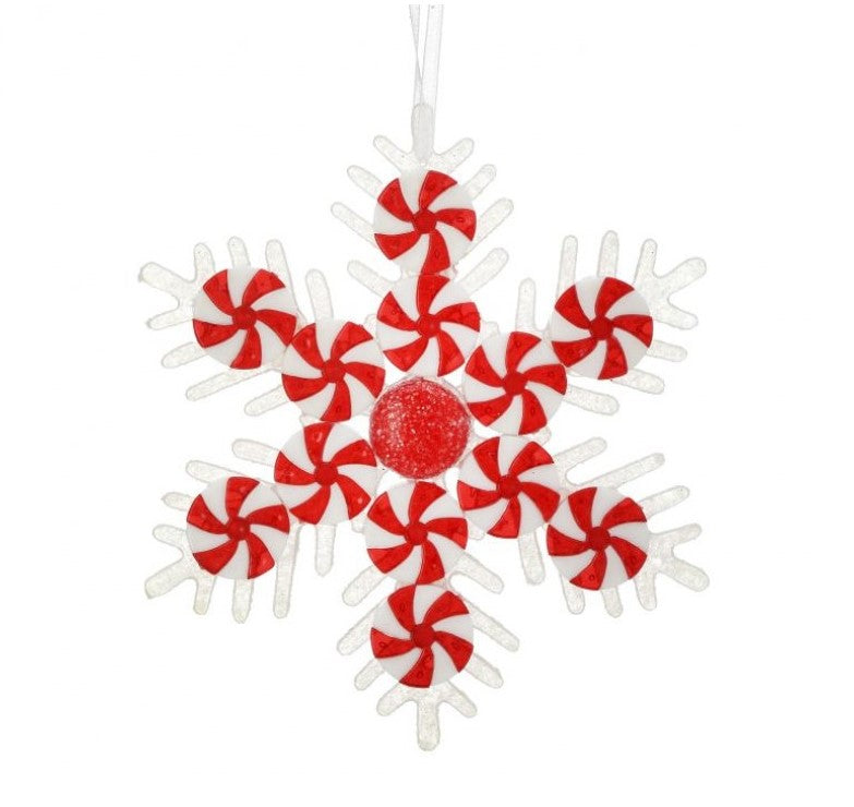 Candy Snowflake Ornament