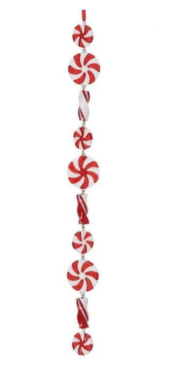 Peppermint Candy Drop Ornament