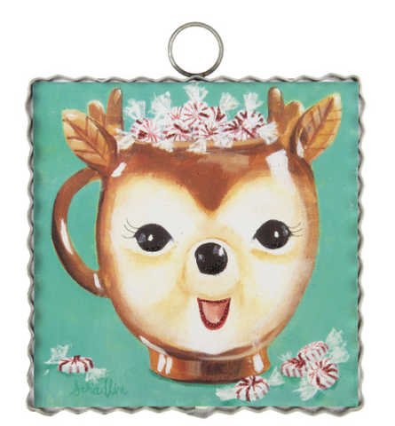 Mini Reindeer Mug Print