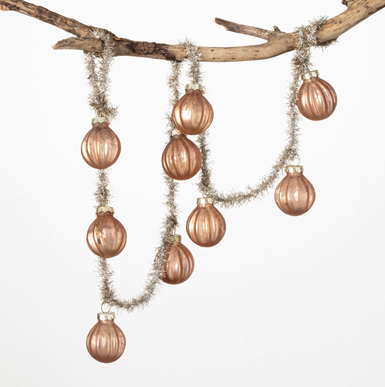 Vintage Ball & Tinsel Garland