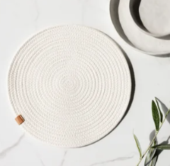 Ivory Round Placemat