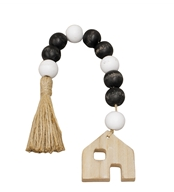 Black&White Beaded House Hanger