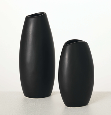 Modern Matte Black Vase