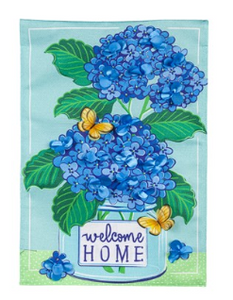 Welcome Home Hydrangeas Burlap