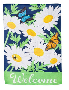 Daisy Garden Garden Suede Flag