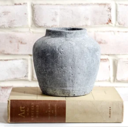 Sm Charcoal Vase