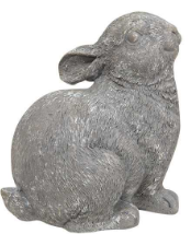 Gray Resin Bunny