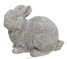 Gray Resin Bunny