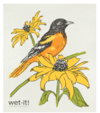 baltimore oriole Swedish Dishcloth