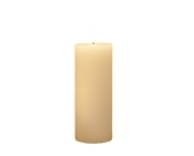 White Ribbed LED Votive (2x6")