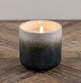 Blue & White Ceramic Candle