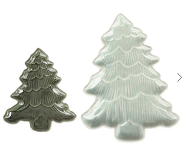 Iridescent Holiday Tree Plate