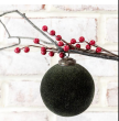 MOSS VELVET BALL ORNAMENT