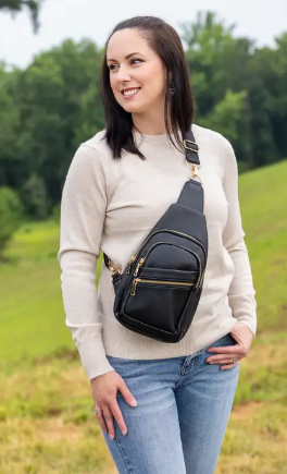 Leah Vegan Leather Sling Bag