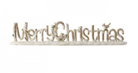 RESIN "MERRY CHRISTMAS" WINTER