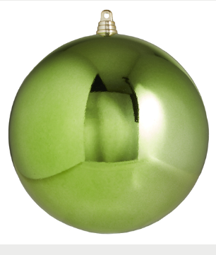 Shiny Light Green Ball Ornament