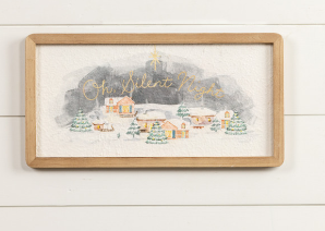 OH SILENT NIGHT FRAMED PRINT