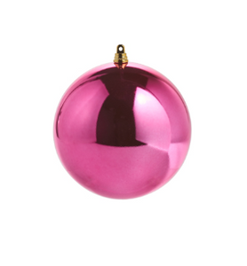 Shiny Fuchsia Ball Ornament