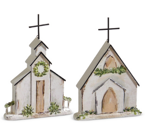 Rustic Church Ornament