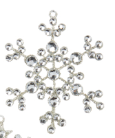 Crystal Jeweled Snowflake Ornament