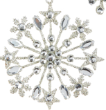 Crystal Jeweled Snowflake Ornament