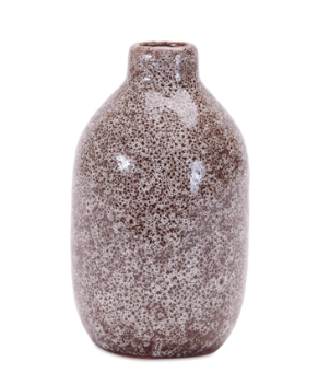 Brown Speckled Ceramic Vase