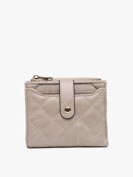 Melody Quilted Zip Top Wallet