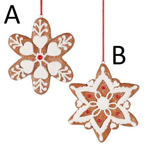 Snowflake Gingerbread Ornament