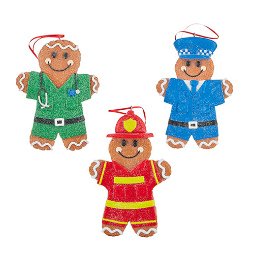 First Responder Gingerbread Ornament (3 styles)