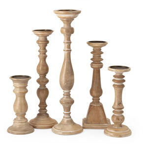 Anita Wooden Candleholder (5 styles)