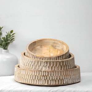 Carved Wood Bowls