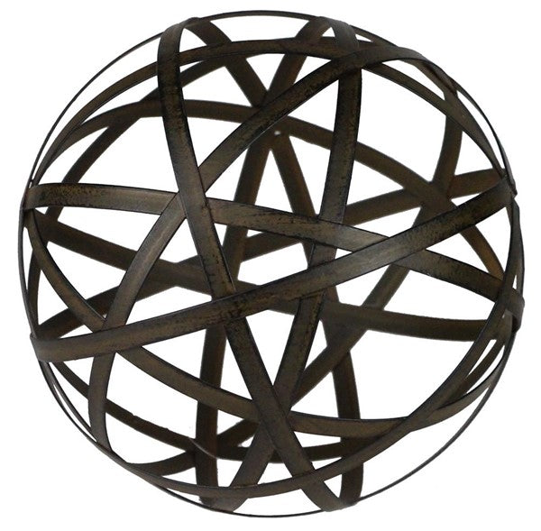 Brown Strip Woven Ball (2 sizes)