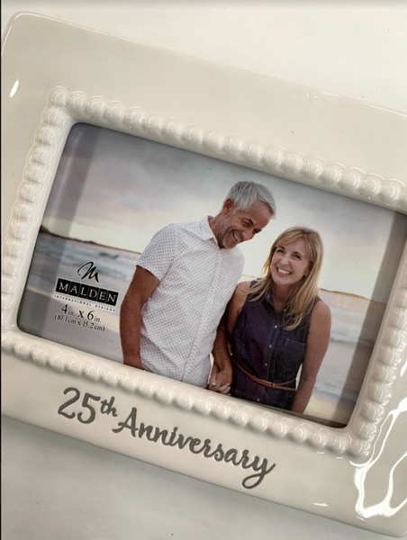 25th Wedding Anniversary Picture Frame