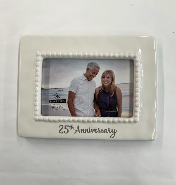 25th Wedding Anniversary Picture Frame