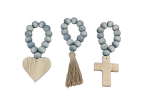 Wood Blessing Bead Hanger