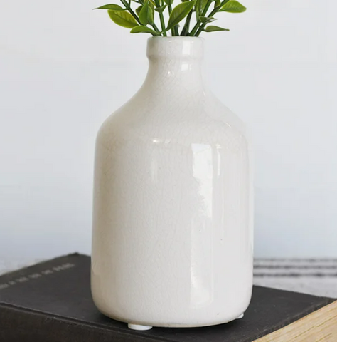 White Bottle Vase