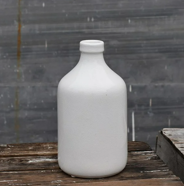 White Bottle Vase