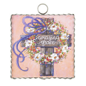 Mini "Amazing Grace" Cross Print