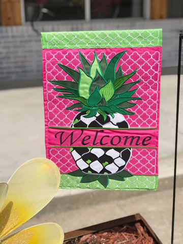 Whimsy Pineapple Garden Flag