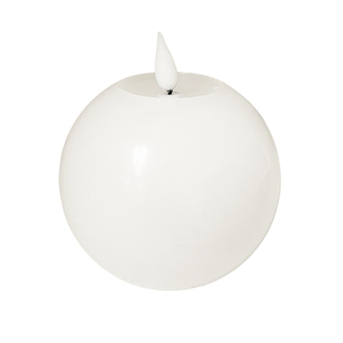 White Round LED Candles (Multiple Sizes)