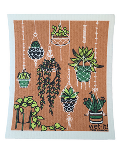 Macrame Floral Swedish Dishcloth