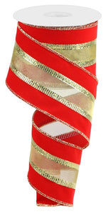 3-In-1 Red/Gold Ribbon