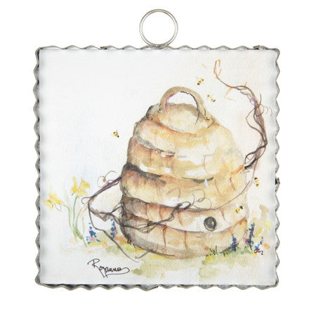 Mini Skep Hive Print